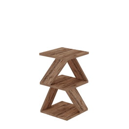 Hanah Home Mesa auxiliar Albeni Atlantic Pine Pino Atlantico Tablero de Partículas Melamina 29.6x54.2x29.6 cm
